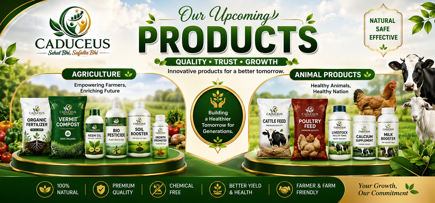 Caduceus Marketing wellness products banner 5
